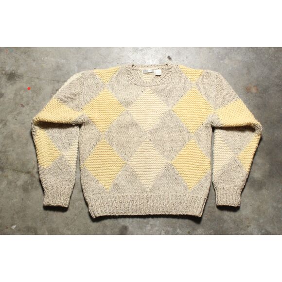 Liz Claiborne Sweaters - Vintage 90's Liz Claiborne Hand Knit 100% Wool Chunky Knit Sweater - Medium